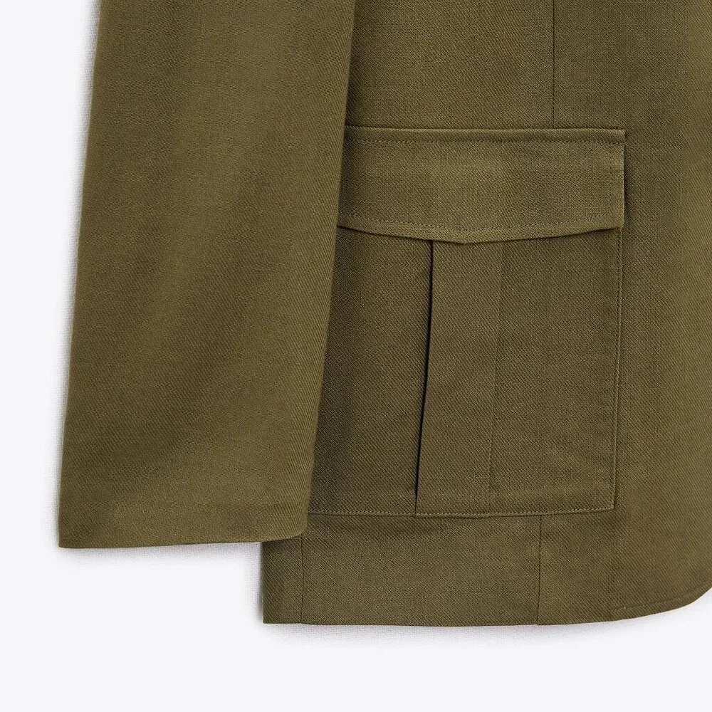 Zara Blazer with Patch Pockets - Picture 5 of 8